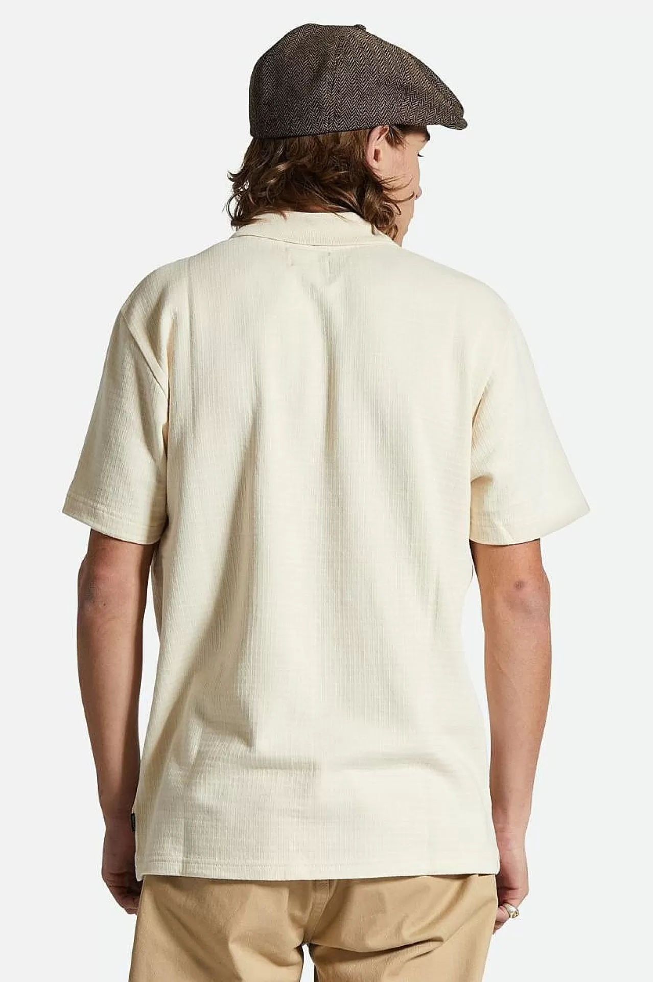 Brixton Waffel-Kurzarm-Poloshirt<Männer Strickwaren Und Hoodies